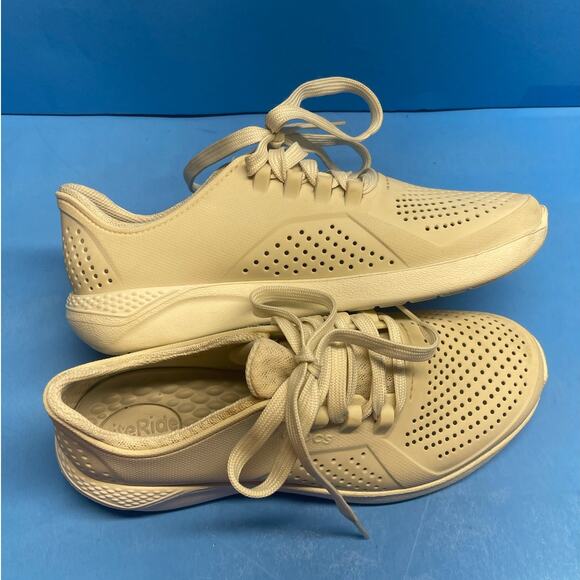 Crocs Literide Pacer W 205234 Women's Pearl White Athletic Sneakers Shoes Size 8 - Picture 11 of 11